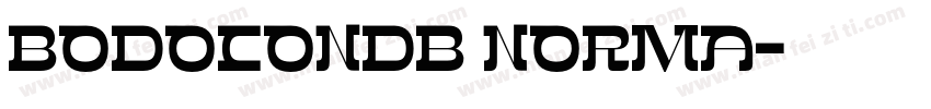 BodoConDB Norma字体转换